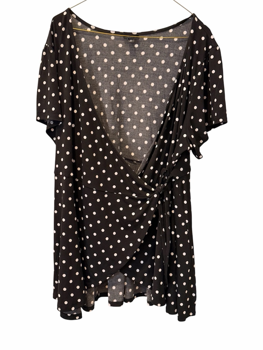 torrid Black with White Polka Dot Top